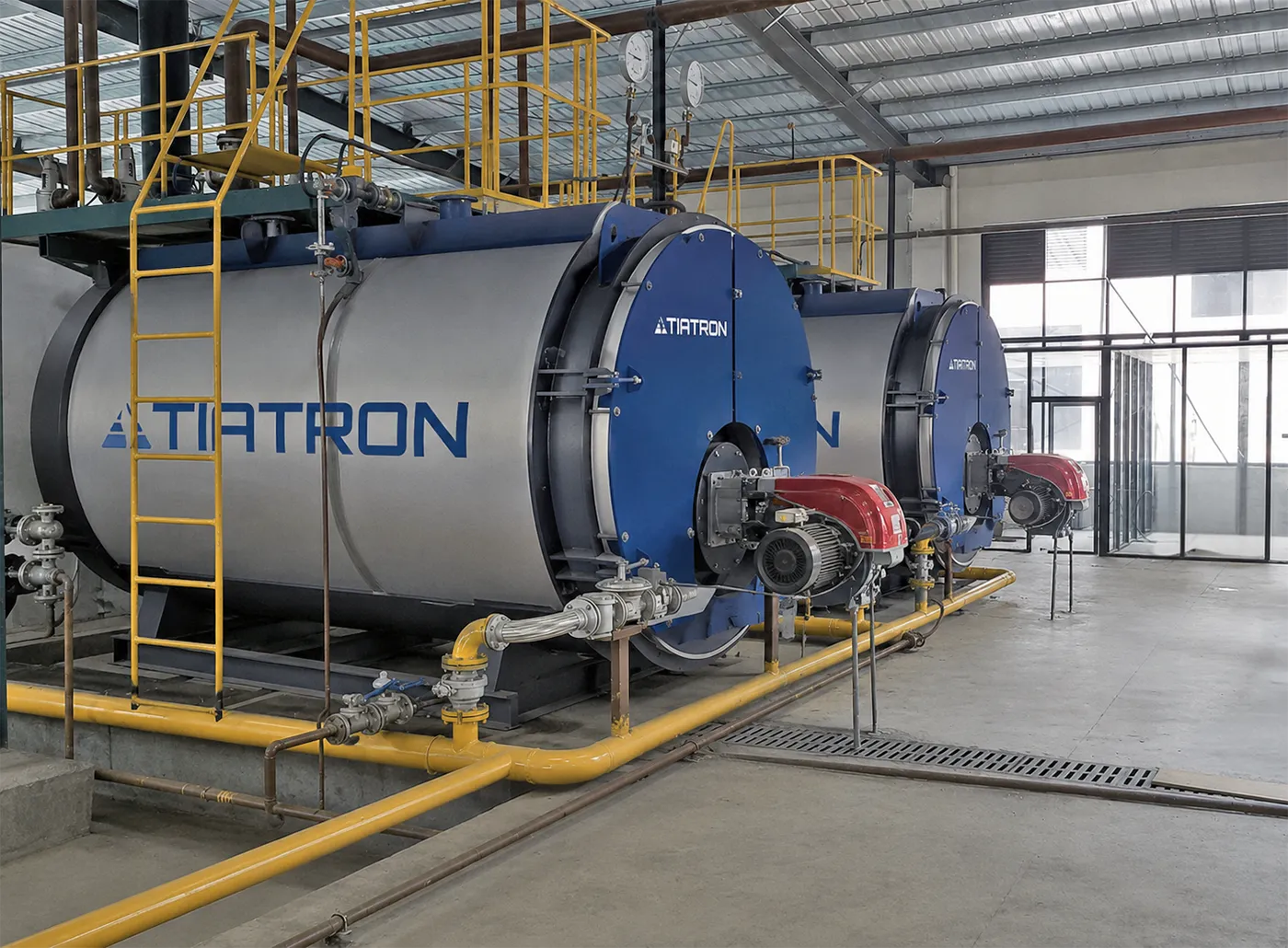Котлы TIATRON 3FT в помещении стационарной котельной