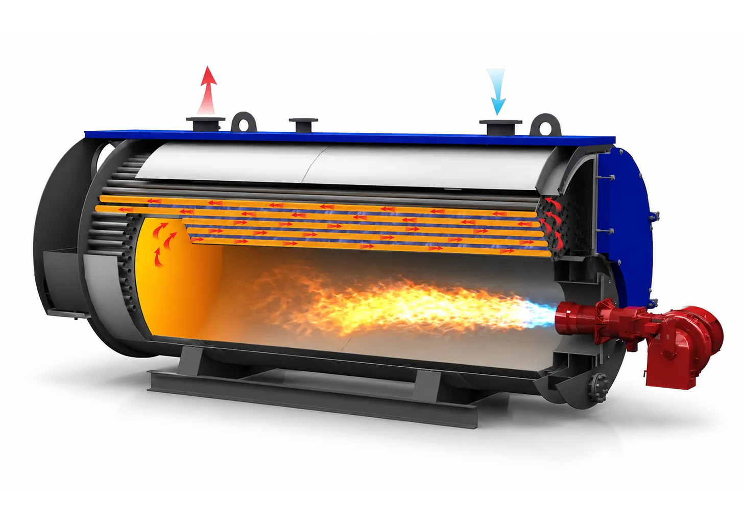 Конструктивное устройство котла TIATRON 3FT 2000